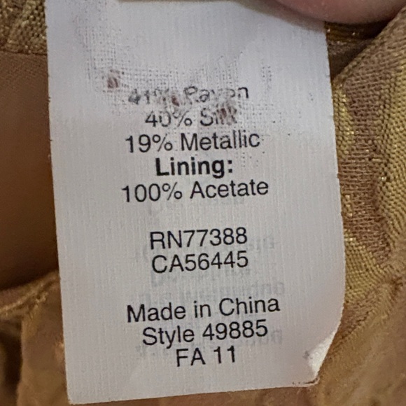 Elegant J.CREW Gold Women's Mini Dress - Picture 6 of 8